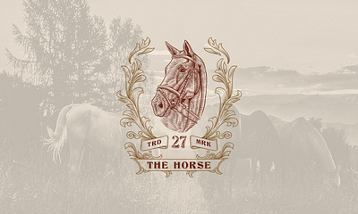 THE HORSE branding character design graphic design hand draw logo horse illustration logo retro retro logo vintage vintage logo