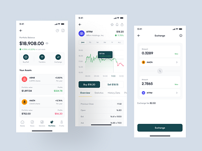 Invester - Stock Investment App UI Kit branding design finance financial fintech graphic design invest investment investor ios design mobile design pixlayer portfolio stock ui ui kit uikit ux web design website