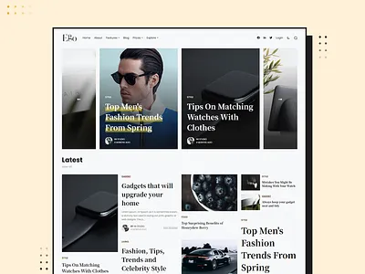 Ego - Multipurpose Website blog branding design fashion web homepage landing ui uidesign uiux ux web web design webpage