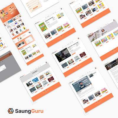 SaungGuru - Education Web app education graphic design typography ui ux website