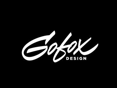 GoFox Design calligraphy font lettering logo logotype typography vector