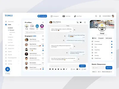 Social Dashboard Messaging app design dashboard design dashboard ui design design e commerce app ecommerce graphic design ios app design social dashboard design ui