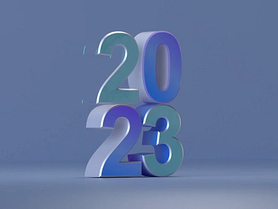 2023 2023 3d 3ddesign 3dillustration 3dnumbers animation branding c4d christmas cinema4d color design graphic design illustration logo minimalism motion graphics newyear numbers rotation