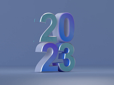 2023 2023 3d 3ddesign 3dillustration 3dnumbers animation branding c4d christmas cinema4d color design graphic design illustration logo minimalism motion graphics newyear numbers rotation