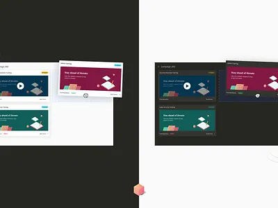 Employee Trainings campaigns drag and drop employees figma product design training ui ux