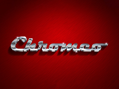 CHROMEO | Text Effect - Photoshop Template 3d 3d text chrome design download file logo metal mockup photoshop psd template