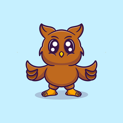 Cute owl vector icon illustration animal bird branding cute design graphic design illustration illustration art illustrator ilustration logo owl vector vector art