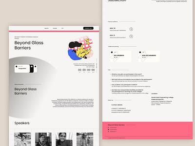 Conference Landing page app branding design graphic design illustration logo typography ui ux vector