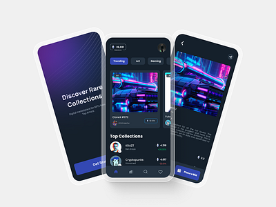 NFT Marketplace App app app design design ui ux