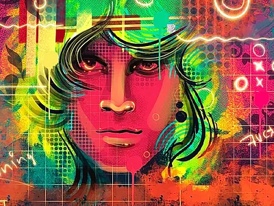 Jim Morrison character design dribbbble dribbble best shot illustration illustrator ipad procreate vec vector