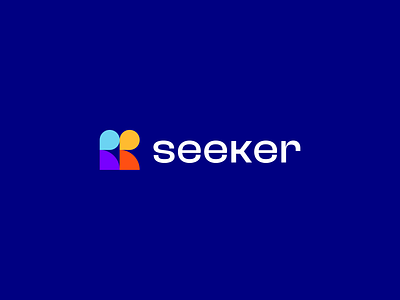 Seeker abstract branding chat clever college curios data education fun futuristic human innovation job kids knowledge logo minimal person school technology