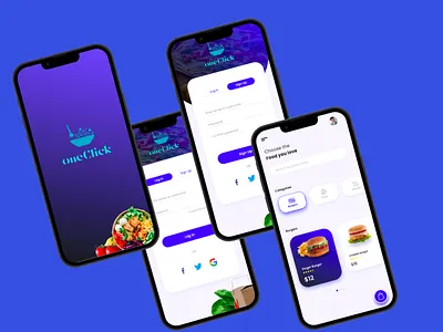 OneClick design graphic design illustration ui ux