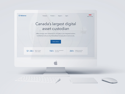 Balance Marketing Website balance clean crypto digital finance minimal money safe ui design uiux ux design web design web3 website white