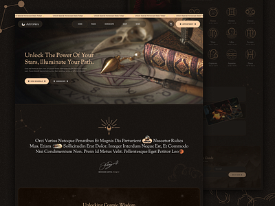 AstroNex - Horoscope Ui Design astrologylovers astrologyui astrovibes celestialdesign cosmicjourney darktheme futuristicui horoscopedesign luxurydesign mysticaesthetic spiritualui tarotreading uiux webdesign zodiacsigns