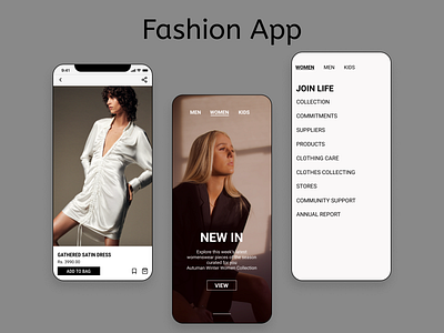 Fashion Meets Function – A Seamless Shopping Experience app design branding graphic design product design ui uiux design user interface