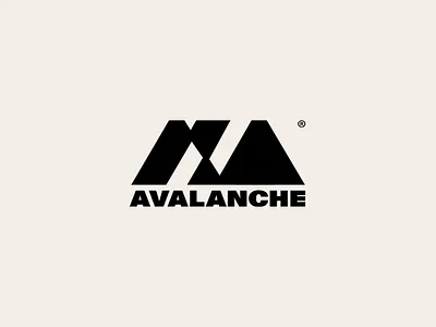 Avalanche logo avalanche bold branding company cosmodrome art design geometric graphic design illustration logo logofolio logotype malina cosmica mountain portfolio sale snow snowboard sport vector