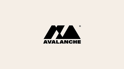 Avalanche logo avalanche bold branding company cosmodrome art design geometric graphic design illustration logo logofolio logotype malina cosmica mountain portfolio sale snow snowboard sport vector