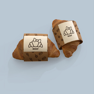 Bread Packaging Mockup With Label business paper