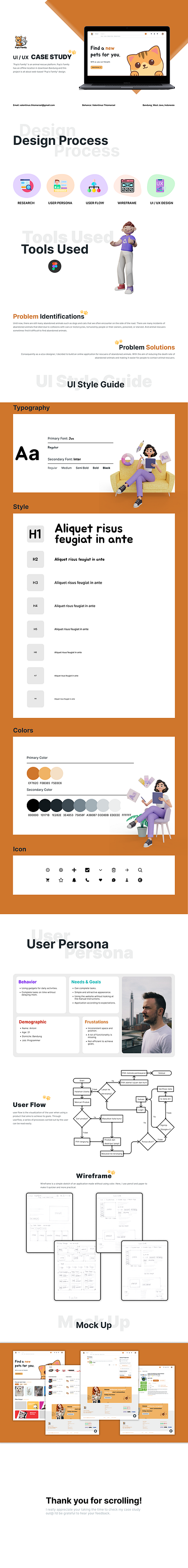 PUP'S FAMILY - UI/UX STUDY CASE animal rescue ui ux web design