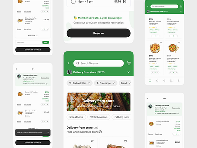 Deli | Food Delivery App animate animation app design dribble figma prototyping ui uianimation ux