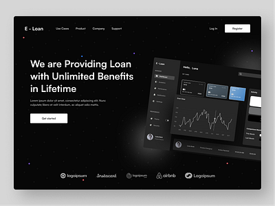 Finance Website Landing Page bank banking design digital banking finance financial fintech fund landing page lending loan money payment transaction ui ux wallet web design website website deign