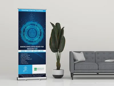 X-Banner or Roll-up Banner Design banner branding design digital digital illustration flat illustration illustration digital minimal rollup banner technology vector x banner