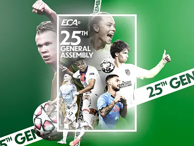 European Club Association animation branding content template graphic design motion graphics social media video editing