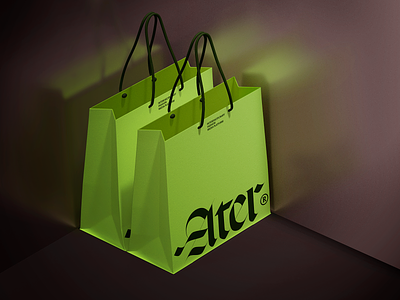 Ater bags bag blackletter branding design graphic design identity logo minimal modern shopping bag typographic typography