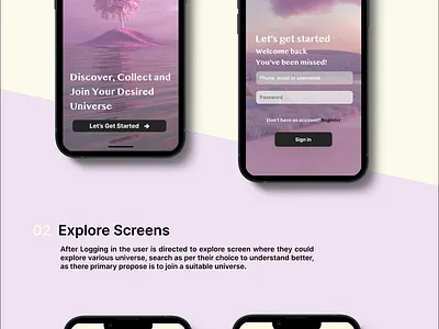 NFT'S Selling Mobile App appdesign checkout pages ios presentation landingpage login page nft ui uidesigner uiux webdesign