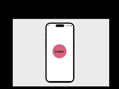 Loopix animation animation app branding components interaction design logo motion graphics plan ui