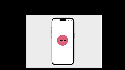 Loopix animation animation app branding components interaction design logo motion graphics plan ui