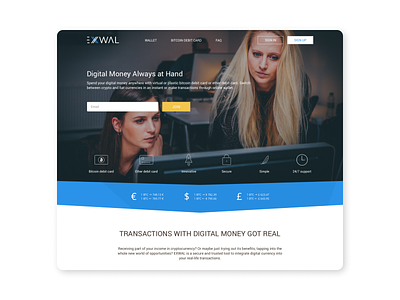 Back to my 2016 backtothepast card crypto debit exchange exwal money project secure uidesign wallet webdesign
