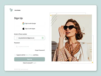 Registration form design logo registration form ui ux uxui webdesign