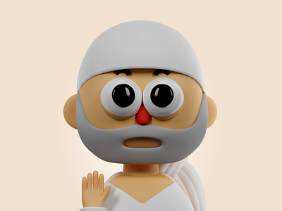 Sai Baba 3d 3dcharacter 3dmodel 3dmodelling blender design god indiangod saibaba