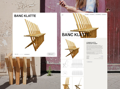 La Remanufacture - Layout Product page design ecommerce furniture furniture website layout ui website
