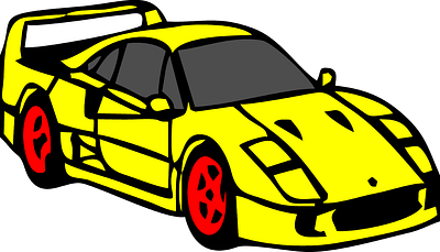 car sport yelow branding design graphic design illustration logo typography ui ux vector