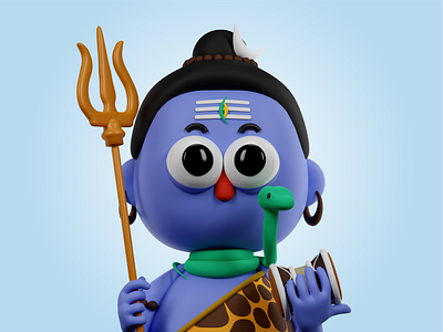 Lord Shiva 3d 3dcharacter 3dmodel 3dmodelling blender3d god hindu indiangod shiva