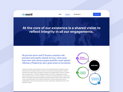About Us page about us about us page analytics business design ui ui design website website ui