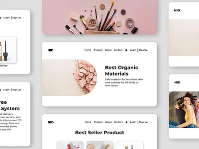 Beauty Website branding ui uiux web beauty design web design website