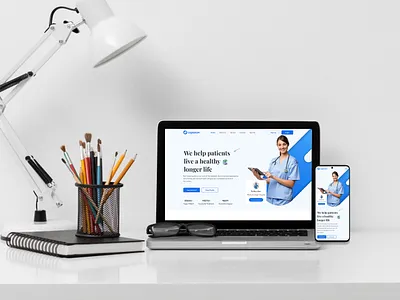 Medical Landing page care health hospital landing page medical page ui ux web website