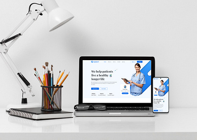 Medical Landing page care health hospital landing page medical page ui ux web website