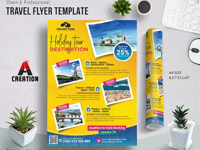 Travel Flyer Template tourist