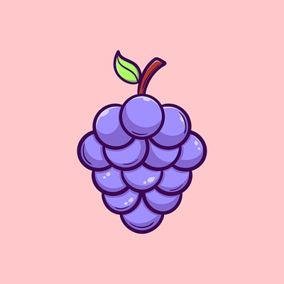 Grape illustration 3d branding design fruit grape graphic design illustration illustration art illustrator ilustration logo motion graphics vector vector art