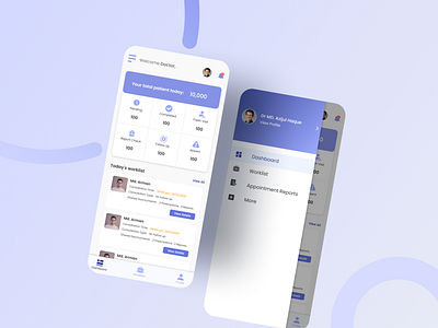 Medical App UI Design: Doctor Dashboard View dashbord ui doctor dashboard doctor ui figma health app design medical app ui ui design