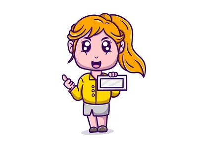Businessgirl illustration 3d animation branding cartoon character design girl graphic design illustration art logo mascot motion graphics technology ui women