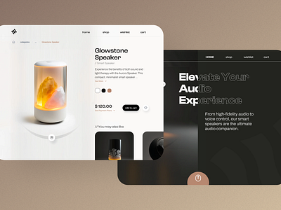 'Elevate Sound' Product exploration branding design product design ui ux website