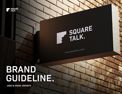 Square Talk Brand Guideline book branding business guideline idendity logo luxury