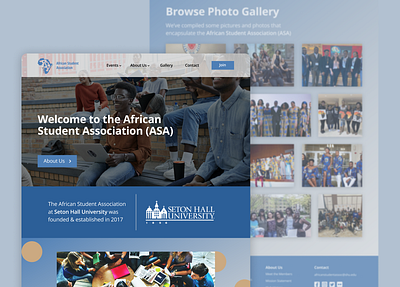 Student Club/Organization Website Design design product design ui ux web web design