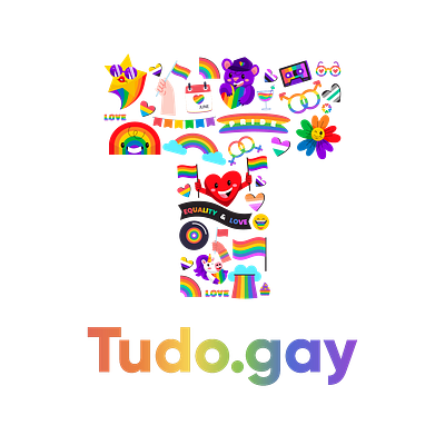 Tudo.gay Logo Design - Inclusion LGBT+ branding design graphic design lgbt logo
