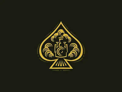 Ace of spades train ace of spades brand for sale logo mark nagual design train